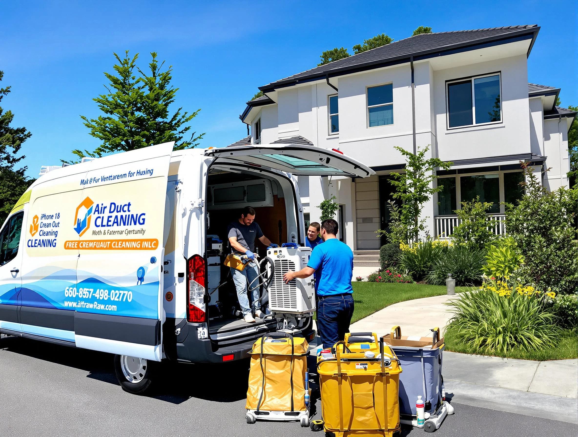 Austell Air Duct Cleaning technician performing professional air duct cleaning in Austell
