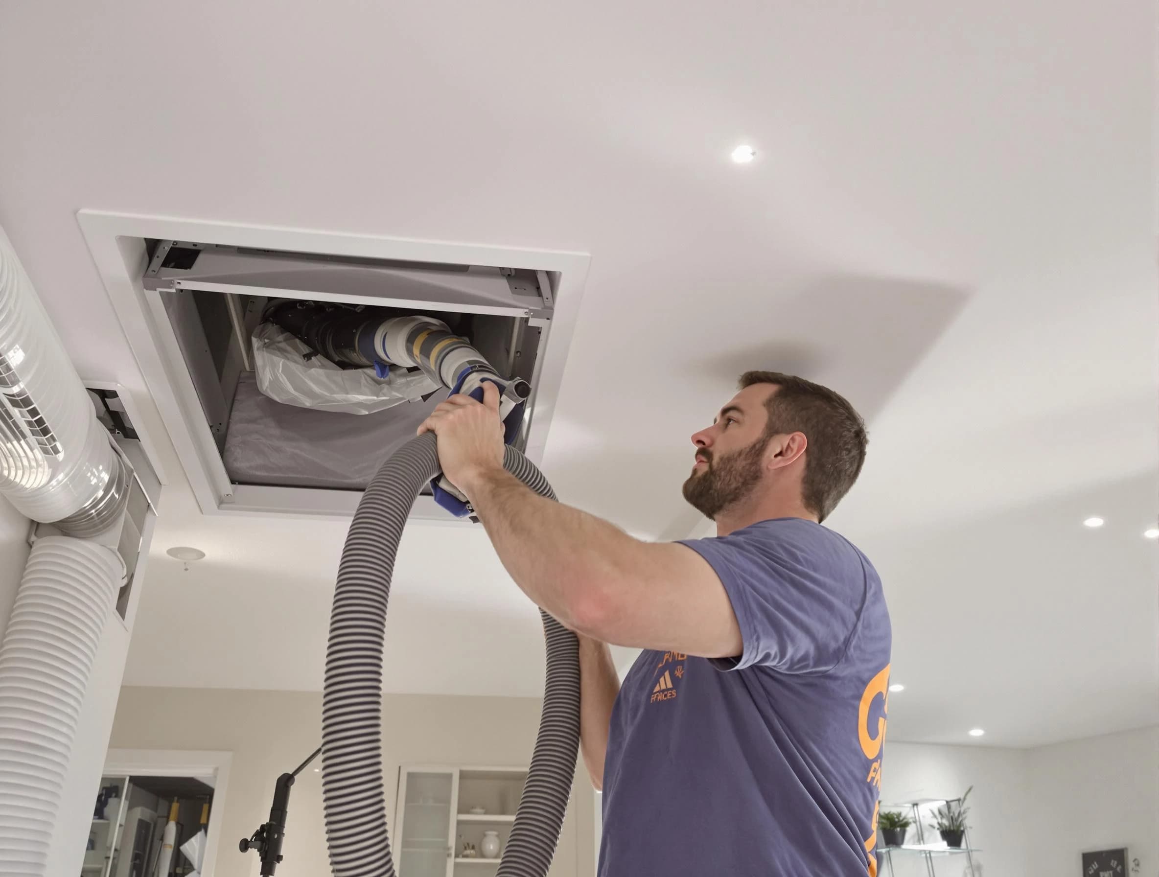 Precision indoor duct cleaning by Austell Air Duct Cleaning in Austell
