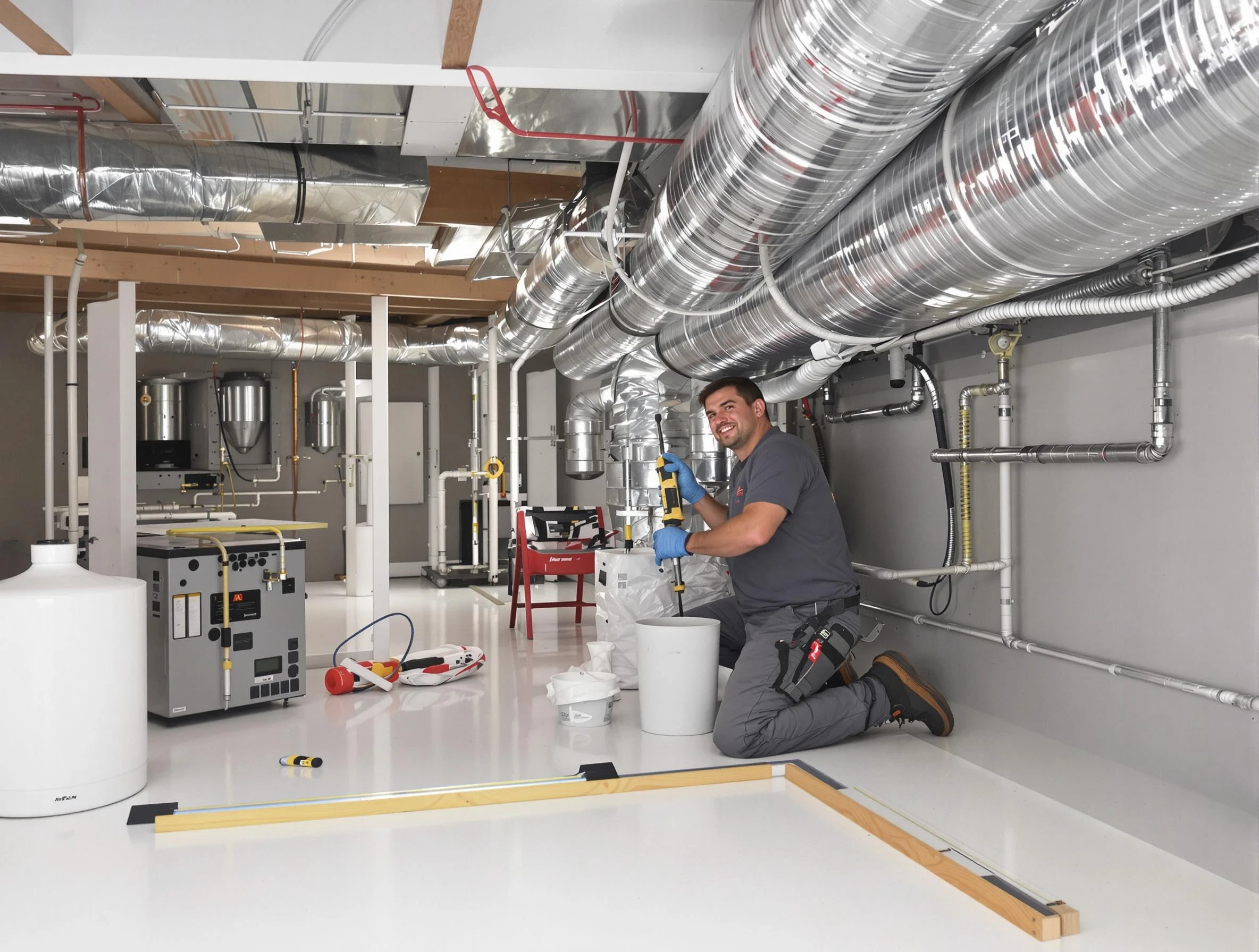 Professional duct sealing service by Austell Air Duct Cleaning in Austell