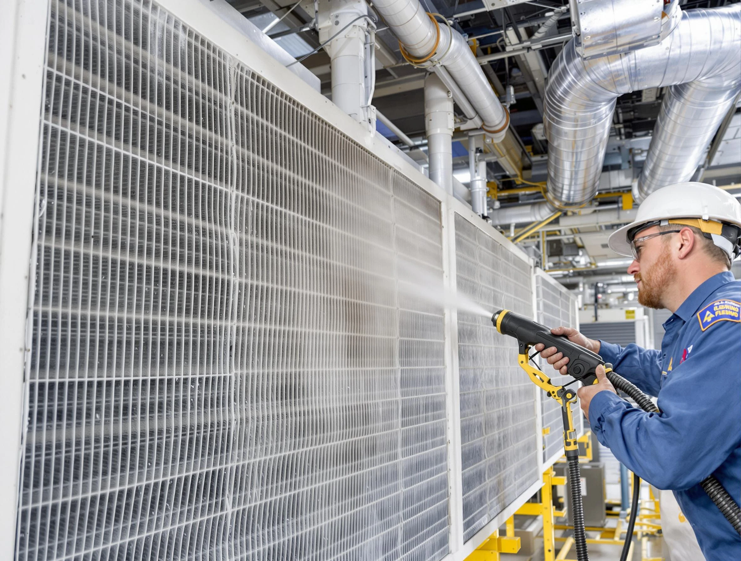 Professional commercial coil cleaning by Austell Air Duct Cleaning in Austell