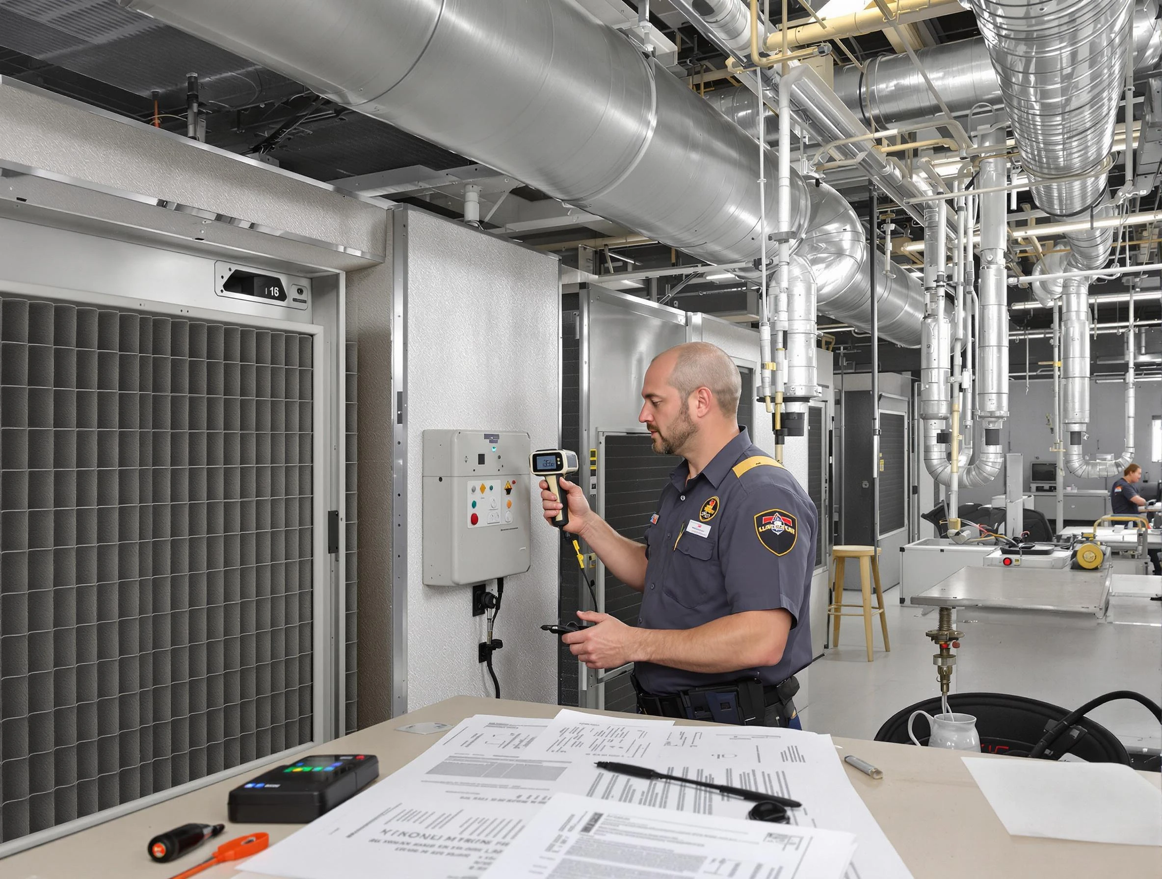 Professional filter system inspection by Austell Air Duct Cleaning in Austell