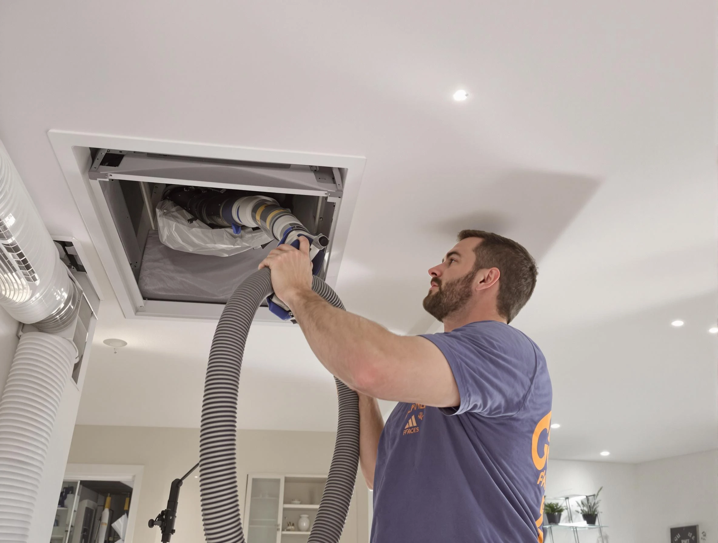 Precision indoor duct cleaning by Austell Air Duct Cleaning in Austell